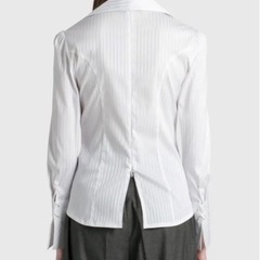 THEOPEN PRODUCT ストライプ レースアップ シャツの画像