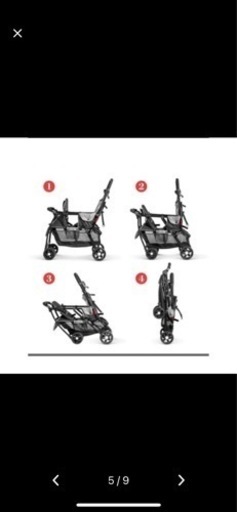 2人乗り 二人乗り ベビーカー 双子用 折りたたみ 新品