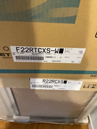 6畳用エアコン　f22rtcsエアコン　引っ越し