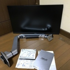 ASUS27インチモニターとモニターアーム