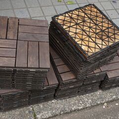 IKEAイケア　ウッドパネル　47枚　30x30 修理ベース