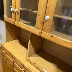 【決定】アメリカンカントリー家具 食器棚 あげますの画像