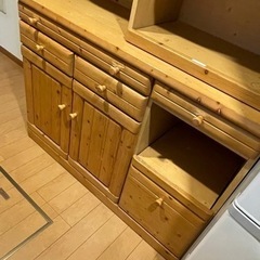 【決定】アメリカンカントリー家具 食器棚 あげますの画像