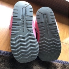 16cm ニューバランス　ハイカット　ピンクの画像