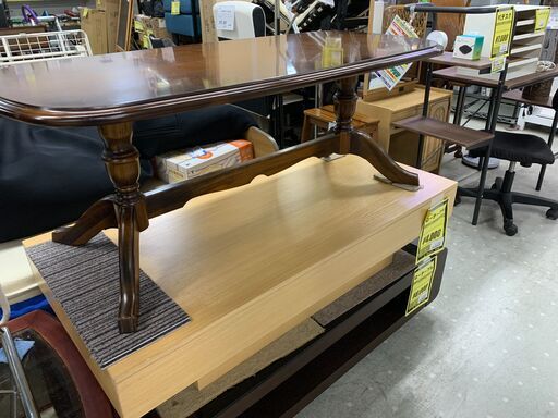 ★来店限定★　□ローテーブル　カリモク　コロニアル　使用感あり