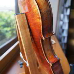 【選定分類：II-⑨オールド・ファクトリーメード・仏蘭西】Violin Mid19thCentury Ascribed to ALDRIC,1842鳥目杢●国内修復・セッティング・調整未済●試奏可の画像