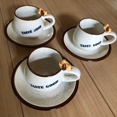ワンコのついたコーヒー、ティーカップ