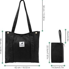 【在庫処分】トートバッグ サイフバック 2点セット ブラック レディース プレゼント 誕生日の画像