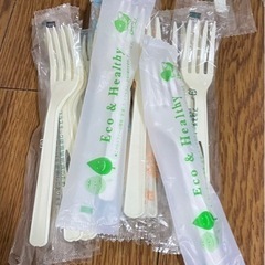 【大量】プラスチックスプーン 先割れスプーン フォーク  スプーン　使い捨て キャンプ アウトドアの画像