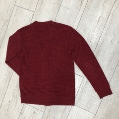 【THE SHOP TK MIXPICE】カーディガン　レッド　サイズMの画像