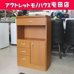 訳あり格安 電話台 幅58cm FAX台 リビング収納 引き出し...