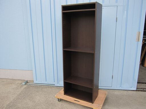 木製棚　カラーボックス　ダークブラウン　キズあり　600ｘ300ｘ1660