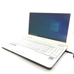 中古良品 15インチ Wi-Fi有 ノートパソコン 東芝 TOSHIBA EX/55LWH Core i3 4GB DVDマルチ 無線 Windows10 Office済み 即使用可