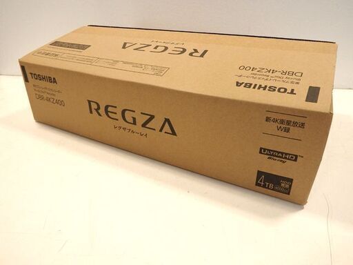 ★ 新札幌発【 開封未使用品 】TOSHIBA 東芝 / REGZA レグザ DBR-4KZ400 ブルーレイディスクレコーダー / HDD容量4TB 4K対応 3番組同時録画 Blu-ray