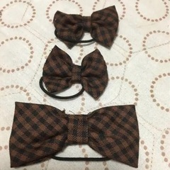 13個　ハンドメイド可愛いシュシュリボン　新品の画像