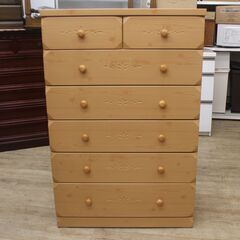 マルミツ　6段チェスト　レール付き　横幅105㎝　奥行42.5㎝　高さ139㎝ マルミツ 6段チェスト