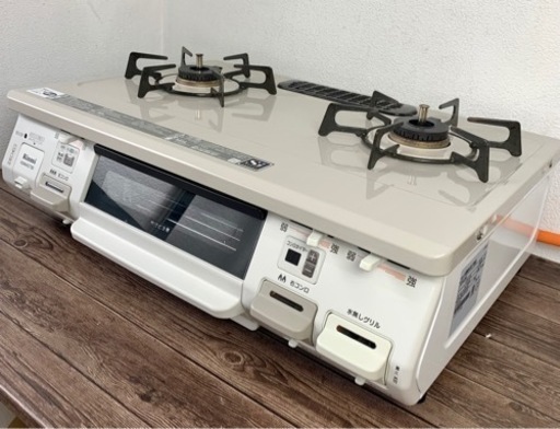 お引取り限定 19年製 Rinnai リンナイ LPガス用コンロ ガステーブル KGM640CTBEL 12A/13A 