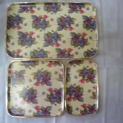 お盆３点セット　大中小　未使用　箱有りの画像