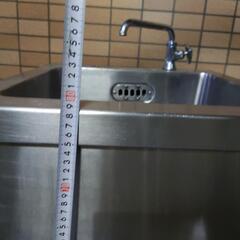 マルゼンシンク、45、45，78.5、厨房、業務用、蛇口付きの画像
