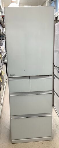 【値下げしました！】MITSUBISHI/三菱 5ドア冷蔵庫 455L 自動製氷機能付き MR-B46A-W 2017年製 取扱説明書付【ユーズドユーズ名古屋天白店】 J1804