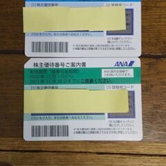 ＜締切間近＞ANA株主優待券2枚