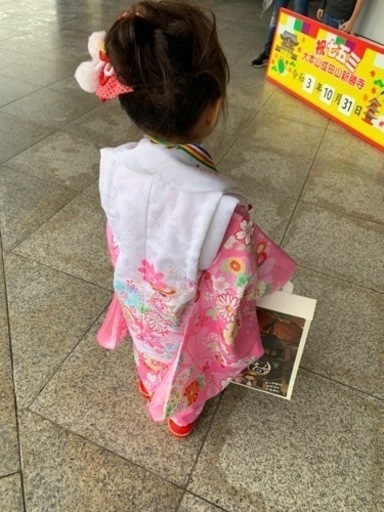 七五三　3歳　着物　女の子　被布セット