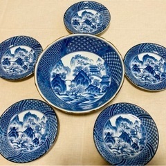 未使用 焼き物 14枚セット 和風 食器セット 大皿の画像