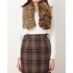 新品未使用　テチチ アウトレット　フォックスライクファーティペット キャメルの画像