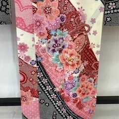 振袖☆身丈161.5/裄65/正絹 /ピンク系/金駒刺繍/成人式/卒業式/結婚式