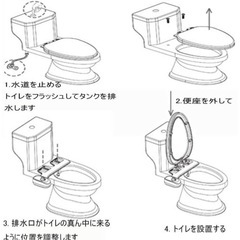 ウォシュレット　簡易　トイレ　新品　未使用　シャワートイレの画像