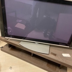 HITACHI 50インチテレビ、リモコン有り。