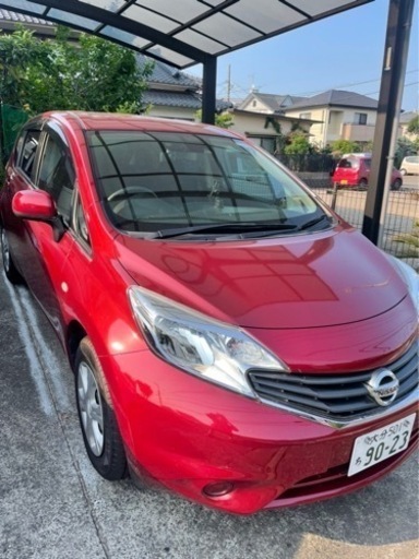 リサイクル料・税金込み】日産ノート赤走行46000km 車検R5.7月末