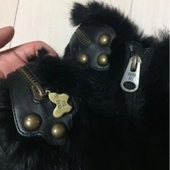 ANNA SUI✨ラビットファー使用✨ショートブーツ✨天然皮ブーツ✨の画像