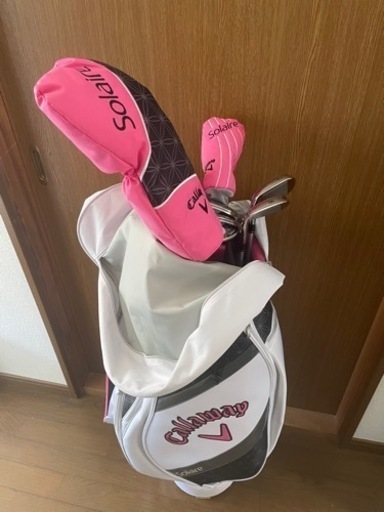本日お取引可能な方優先！ほぼ新品★キャロウェイレディース★ハーフセット★手袋付き