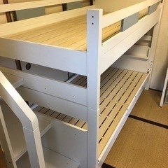 耐荷重700kg 階段付き 二段ベッド Creil Step(クレイユ ステップ)の画像