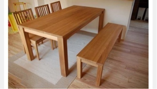 最終価格‼️天然木　ダイニングテーブルセット