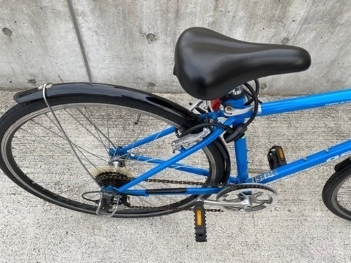 アストロイア 700C 外装6段変速 ブルー クロスバイク 学生 中古 自転車 