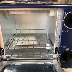 未使用品　オーブントースター　KOS-0700   目玉焼き　天面プレート　同時焼　ヒーター　3段切替　ブルー　現品限り‼︎の画像