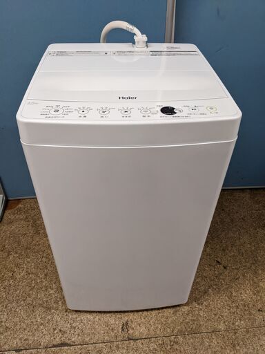 2020年製 Haier 4.5kg 真っ白のオリジナルカラー!しわケア脱水＆お急ぎコース搭載!洗濯機 JW-E45CE-W