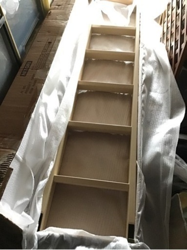 引き渡し決定！新品未使用　木製　ロフトベット用はしごのみ　ナチュラルホワイト