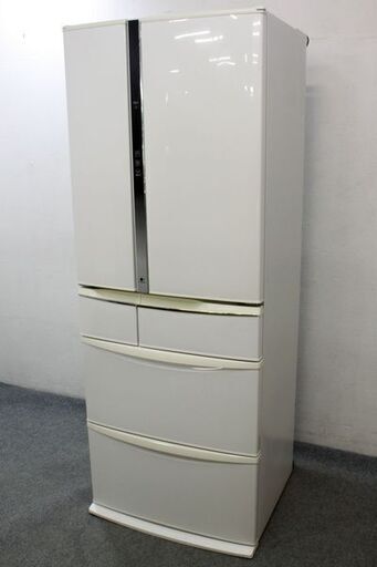 パナソニック 6ドア冷凍冷蔵庫 自動製氷 451L NR-F456T-W ハーモニーホワイト 2012年製   中古家電 店頭引取歓迎 R5962)