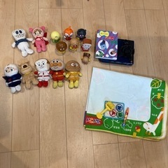 アンパンマン ぬいぐるみ フィギュア くっつくんです ソフビ
