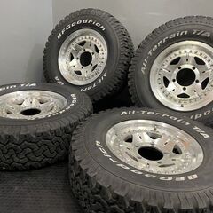 【BF Goodrich All-Terrain T/A KO LT235/75R15】夏タイヤ【RAYS POWER VOLK 15インチ 6J5HPCD139.7+21】バリ溝 希少 ジムニー (VTD582MS) クレジットカード QRコード決済可能