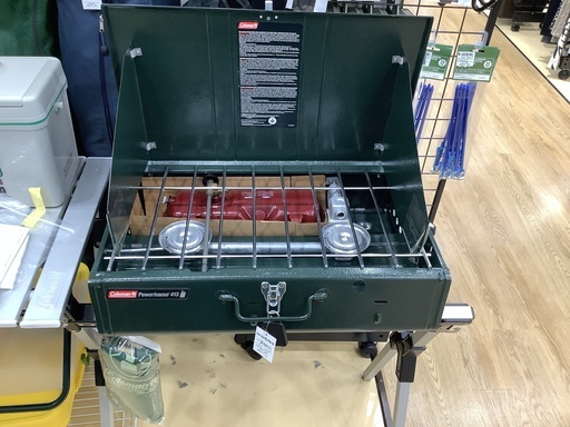 ガソリンツーバーナー　Coleman 413H499T 未使用　1995年　保存ヨゴレ有