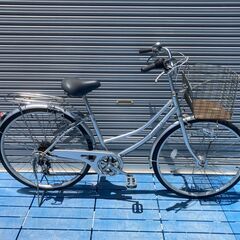 Leimon TX　6段変速 26インチ自転車　オートライト　ギ...