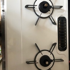 【またまた値下げしました】リンナイ グリル付きガステーブル 白