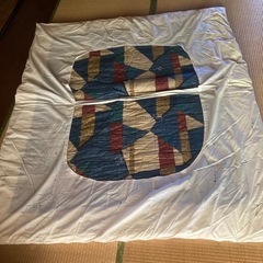 掛け布団　ブルー
