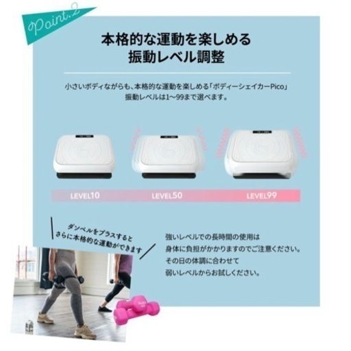 ボディシェイカー　Pico RORES 白　美品