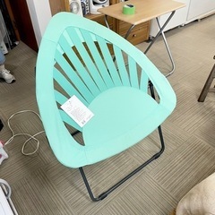①【新品未使用‼️】不二貿易 エアーバンジーフローティングチェア 折りたたみ式 ミントグリーン♪の画像