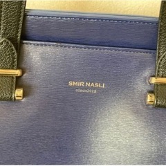 サミールナスリ　ネイビー　トートバッグの画像